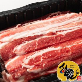 상품 이미지: (신선집중) 한돈 대패 삼겹살 만능 슬라이스 대패 삼겹살 600g+600g (총 1.2kg)