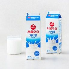 상품 이미지: 서울우유 저지방 우유, 1L, 2개
