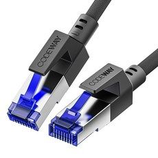 상품 이미지: 코드웨이 CAT8 인터넷 랜선 초고속 40Gbps 랜 케이블, 혼합색상, 1개, 0.3m