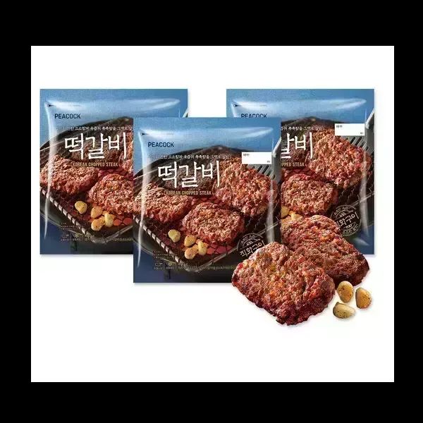 상품 이미지: 신세계푸드 피코크 직화구이 떡갈비 450g x 3개