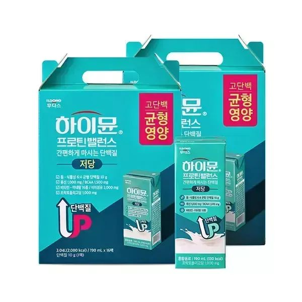 상품 이미지: 후디스 하이뮨 프로틴 음료 저당 190ml, 32개