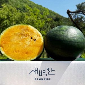 상품 이미지: (신선집중) 고당도 블랙 망고 수박 4kg 내외 GAP인증 저탄소