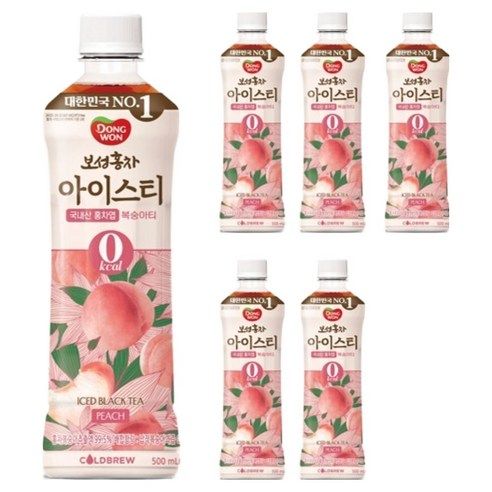 상품 이미지: 동원보성홍차 제로 복숭아 아이스티, 500ml, 6개