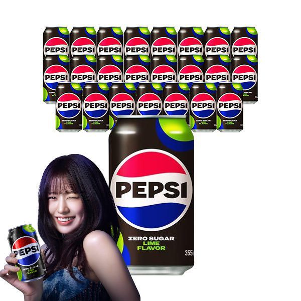 상품 이미지: 펩시 제로슈거 라임향, 355ml, 24개