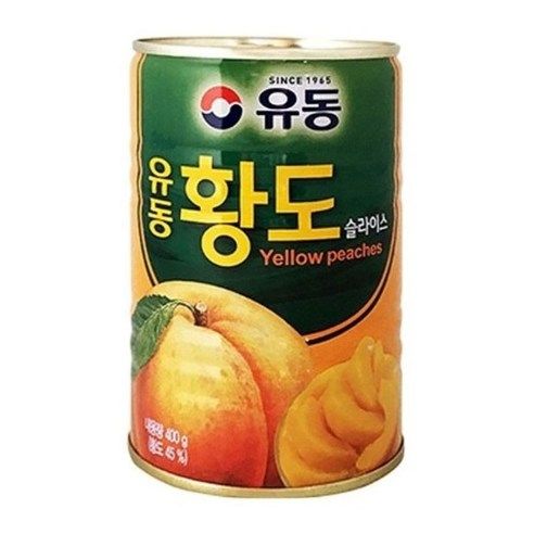 상품 이미지: 유동 황도 슬라이스 통조림, 400g, 6개