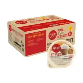 상품 이미지: [CJ] 햇반 윤기가득쌀밥 210g, 24입, 1개
