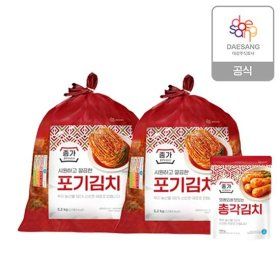 상품 이미지: 종가 중부식 포기김치 10.4kg + 총각김치 400g