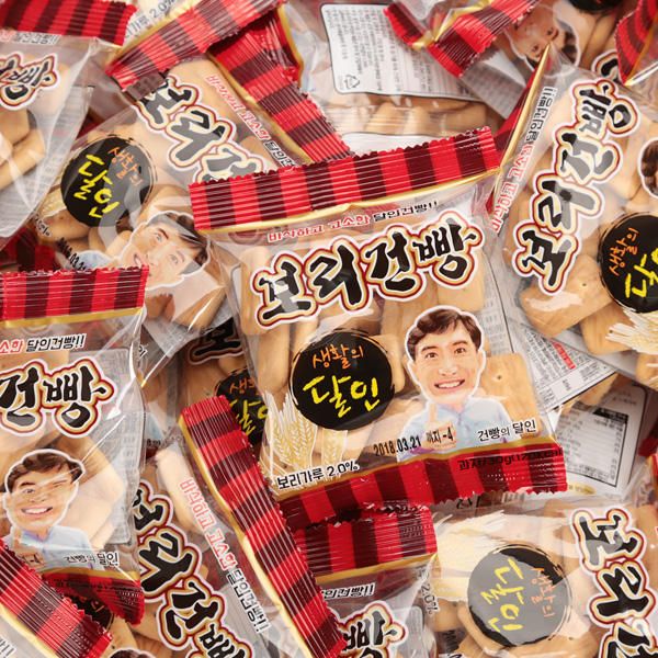 상품 이미지: 생활의 달인이 만든 바삭하고 고소한 보리건빵 30g x 100봉 사무실간식