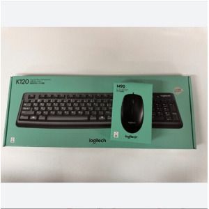 상품 이미지: 로지텍 K120 New + M90 (정품) 유선 데스크탑 세트 (밀알)