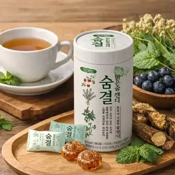 상품 이미지: 숨결 맑은숨 캔디 150g(5gX30개) /황사 코목기관지 캔디 /목이 답답하거나 상쾌함이 필요할때