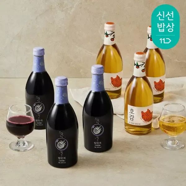 상품 이미지: 배상면주가 스파클링 과실주 감탄패키지 (호감 3입 + 빙탄복 3입)