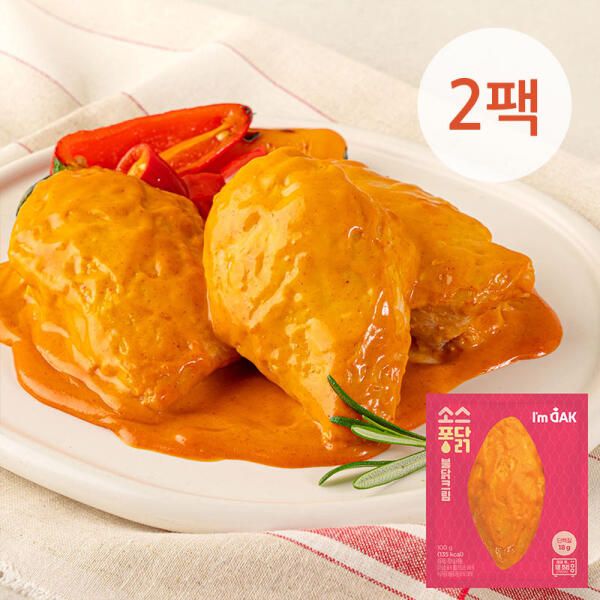 상품 이미지: [아임닭] 닭가슴살 맛있는 소스퐁닭 불닭크림 100g 2팩