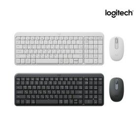 상품 이미지: 로지텍코리아 MK250 사무용 무선 블루투스 키보드 마우스 세트 화이트/그래파이트