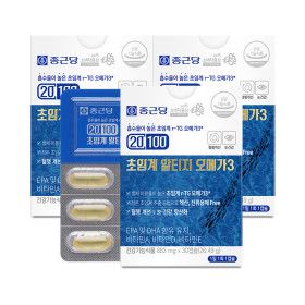 상품 이미지: 종근당 20100 알티지 오메가3 3박스/건조한눈개선 순도70% 혈행 건조한 눈 개선