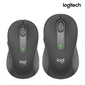 상품 이미지: 로지텍코리아 정품 시그니처 M650L 큰손용 무소음 무선 블루투스 마우스 블랙색상