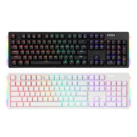 상품 이미지: 앱코 K515 축교환 측면 RGB 라이팅 이중사출 게이밍 기계식 키보드 블랙 청축