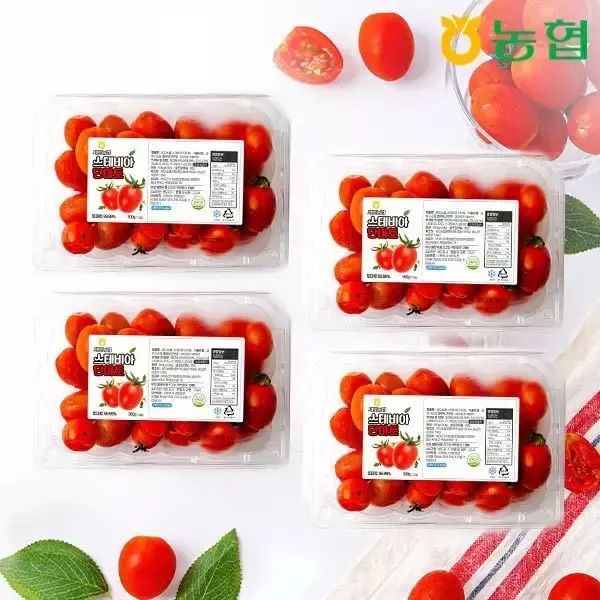 상품 이미지: [자연맛남]농협선별 스테비아 대추 방울토마토 2kg (로얄과/500gx4팩)