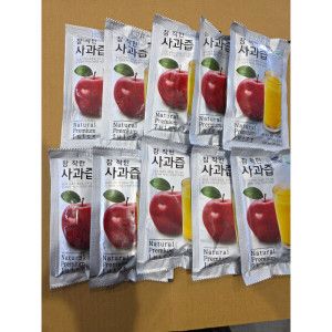 상품 이미지: 정원농산은 맛있는 사과만을 선택했습니다 100% 생사과착즙 믿고 드세요 1박스 50 개 참 착한사과즙