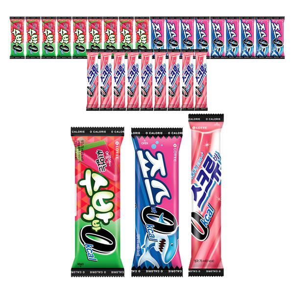 상품 이미지: [슈팅냉동] 씨없는 수박바 0칼로리 75ml, 10개+스크류바 0칼로리 75ml, 10개+죠스바 0칼로리 75ml, 10개