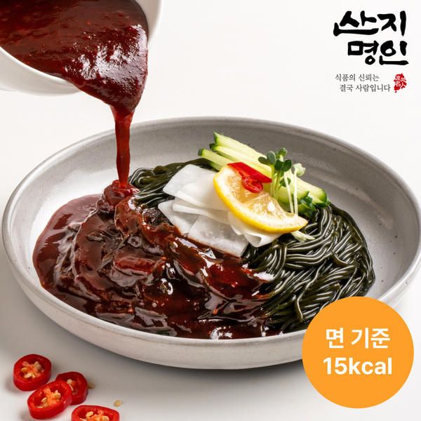 상품 이미지: [산지명인] 15kcal(면) 미역국수 180g x 10팩 바로먹는 간편식 해초국수