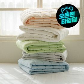 상품 이미지: (타임딜) 아망떼 시원한 냉감 고정밴드 침대패드 사계절 순면 알러지케어 패드 모음