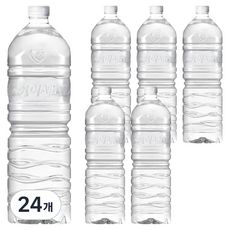 상품 이미지: 아이시스 생수 화이트캡 무라벨, 24개, 2L