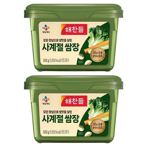 상품 이미지: 해찬들 사계절 쌈장, 500g, 2개