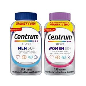 상품 이미지: Centrum 센트룸 실버 포 맨/포 우먼 50+ 멀티비타민 275정 남성여성 세트