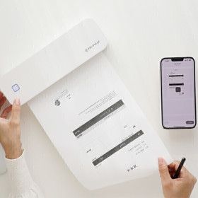상품 이미지: 잉크없는 AI 프린터기 휴대용 A4 감열식 무선 프린터 오답노트 당일 발송/롤용지 1개 사은품
