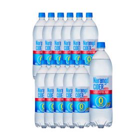 상품 이미지: 나랑드사이다 제로 1.25L x 12PET  동아오츠카 / 사이다 / 제로 사이다