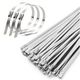 상품 이미지: 스테인리스 케이블타이 4.6mm 150mm 300mm 스틸타이 스텐타이 100p 세트