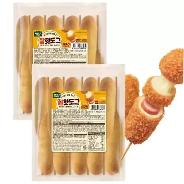 상품 이미지: [내일도착]올반 찰핫도그 800g*2팩(20개입,벌크포장)