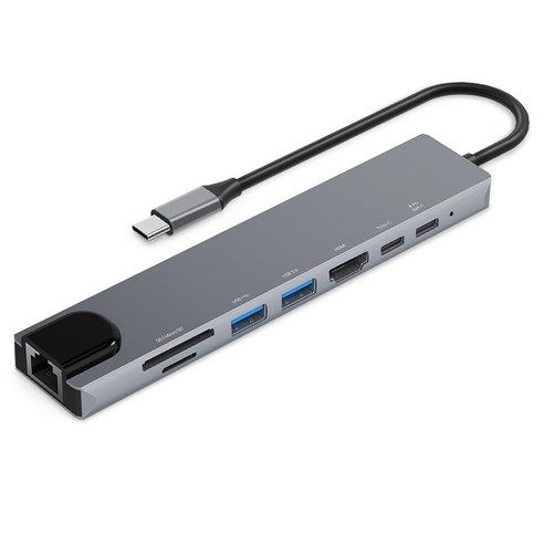 상품 이미지: 홈플래닛 8포트 USB3.0 유선랜 멀티허브 DEX미러링 HUB8C-Y