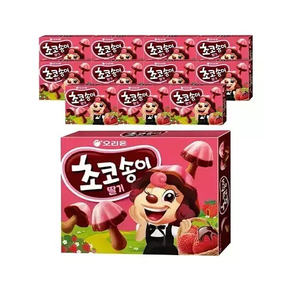 상품 이미지: 오리온 초코송이 딸기 45g, 12개