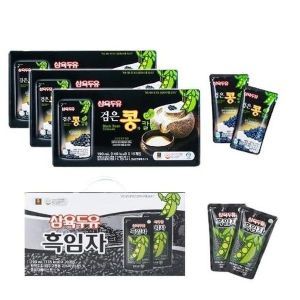 상품 이미지: 하프클럽/삼육두유  검은콩과칼슘 3박스(60팩)+흑임자 1박스(20팩)