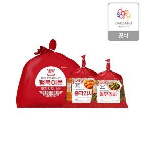 상품 이미지: 종가 행복이온 포기김치5kg+별미김치 2종(열무900g/총각850g) 택1