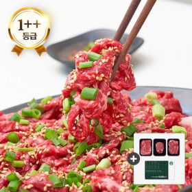 상품 이미지: (신선집중) 엄마네한우 1++등급 투뿔 한우 신선 육회 200g+200g (총 400g) 10% 중복쿠폰찬스