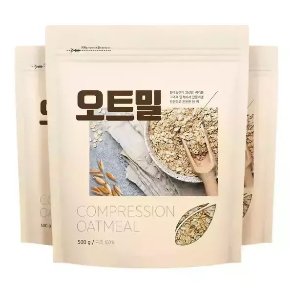 상품 이미지: 오트밀 1.5kg (500gX3봉) 귀리 100% 시리얼