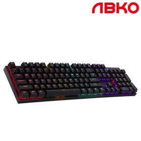 상품 이미지: 앱코 K640 LED 게이밍 기계식 키보드 블랙청축