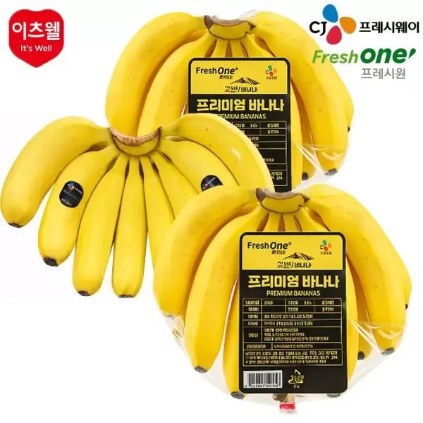 상품 이미지: CJ프레시웨이 고당도 달콤쫀득 바나나 3.5kg (3~4송이)