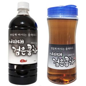 상품 이미지: 홍치마 대용량 국산 검은콩차 고농축 서리태 원액 쥐눈이 약콩 물 액상 900ml 다홍치마