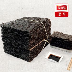 상품 이미지: (신선집중) 광천김 26년수매 원초 곱창김 특상(대) 100매 370g 무조미 생김 햇김 전장김
