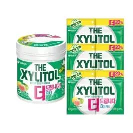 상품 이미지: 오리온 더자일리톨 용기, 102g, 1개 + 더자일리톨 리필 (1+1) 122g ,3개