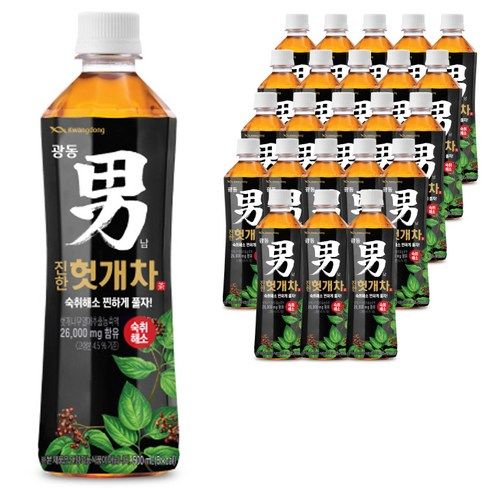 상품 이미지: 광동진한헛개차, 500ml, 24개