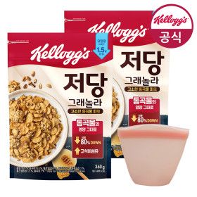 상품 이미지: 시리얼 저당 그래놀라 360g x 2개 + 실리콘컵