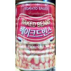 상품 이미지: 베이키드빈(삼아 400g)X4/부대/찌게/재료/병아리/콩통조림/콩/완두콩캔/흰강낭콩/통조림/적강낭콩/캔/