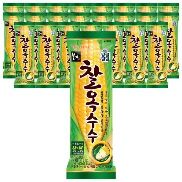 상품 이미지: [슈팅냉동] 롯데웰푸드 찰옥수수 140ml, 24개