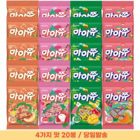 상품 이미지: 마이쮸 써니피치+핑크리치+애플망고+켄탈로프 멜론 100g X 20봉 (혼합)