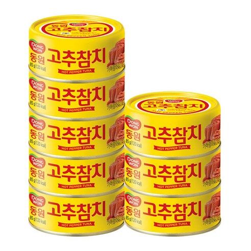 상품 이미지: 동원참치 고추 참치, 85g, 8개