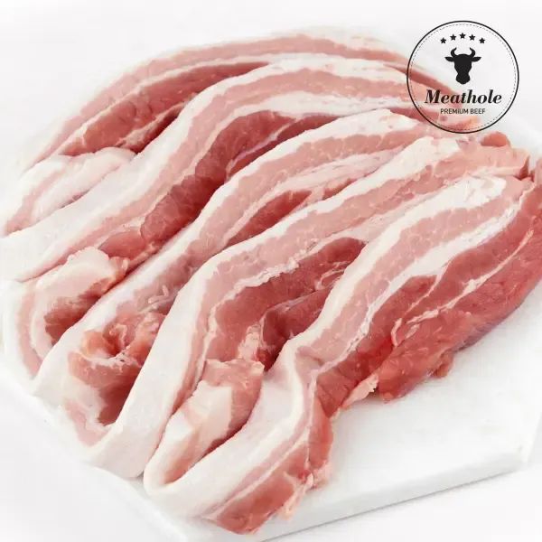 상품 이미지: 미트홀 [항공수입] 보리먹고 자란 돼지 냉장 삼겹살 1kg 구이용 수육용 보쌈용 찌개용 보먹돼